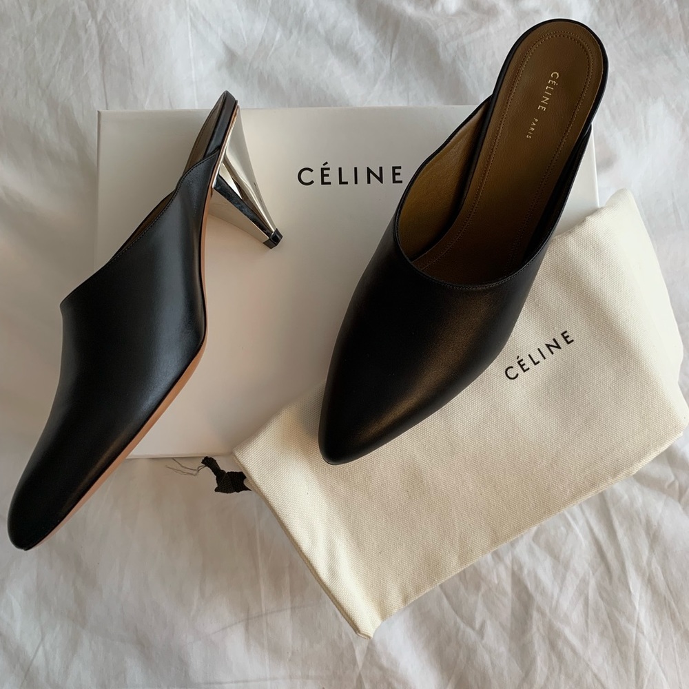 Céline Cone Heel Mule 65
